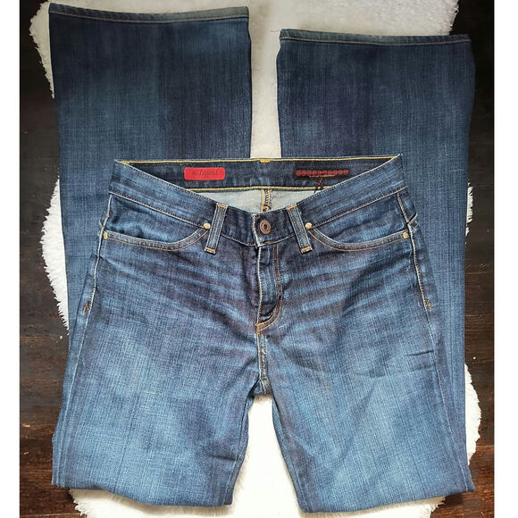 Adriano Goldschmied Womens The Legend Denim Jeans Flared Leg Blue Wash 28R - Picture 1 of 8